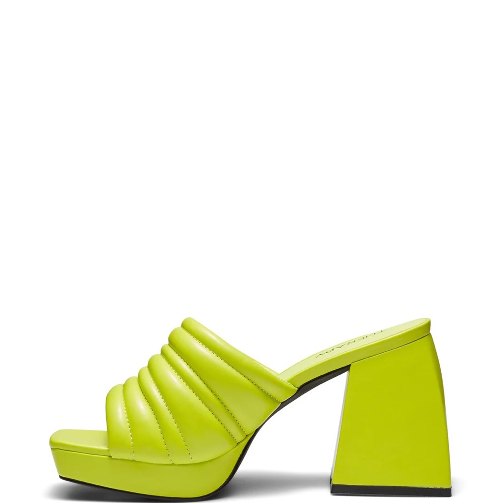 8.5 Circus by Sam Edelman Marlie mule in Citrus Lime Green Block Heel Sandals - Picture 3 of 10